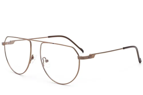 Lunettes aviateur en métal marron #BS2012-2855