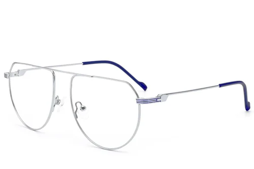 Lunettes aviateur en métal argenté #BS2012-2857