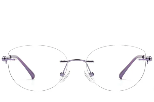 Lunettes invisibles en métal violet #BS2012-2867