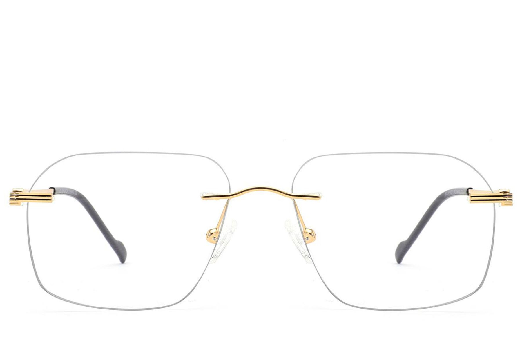 Invisible Golden Metal Glasses #BS2012-2884