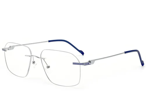 Lunettes invisibles en métal argenté #BS2012-2887