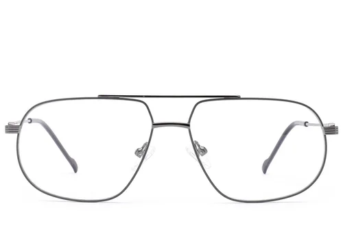 Lunettes aviateur en métal gris #BS2012-2889