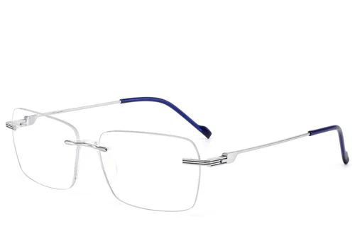 Lunettes invisibles en métal argenté #BS2012-2897