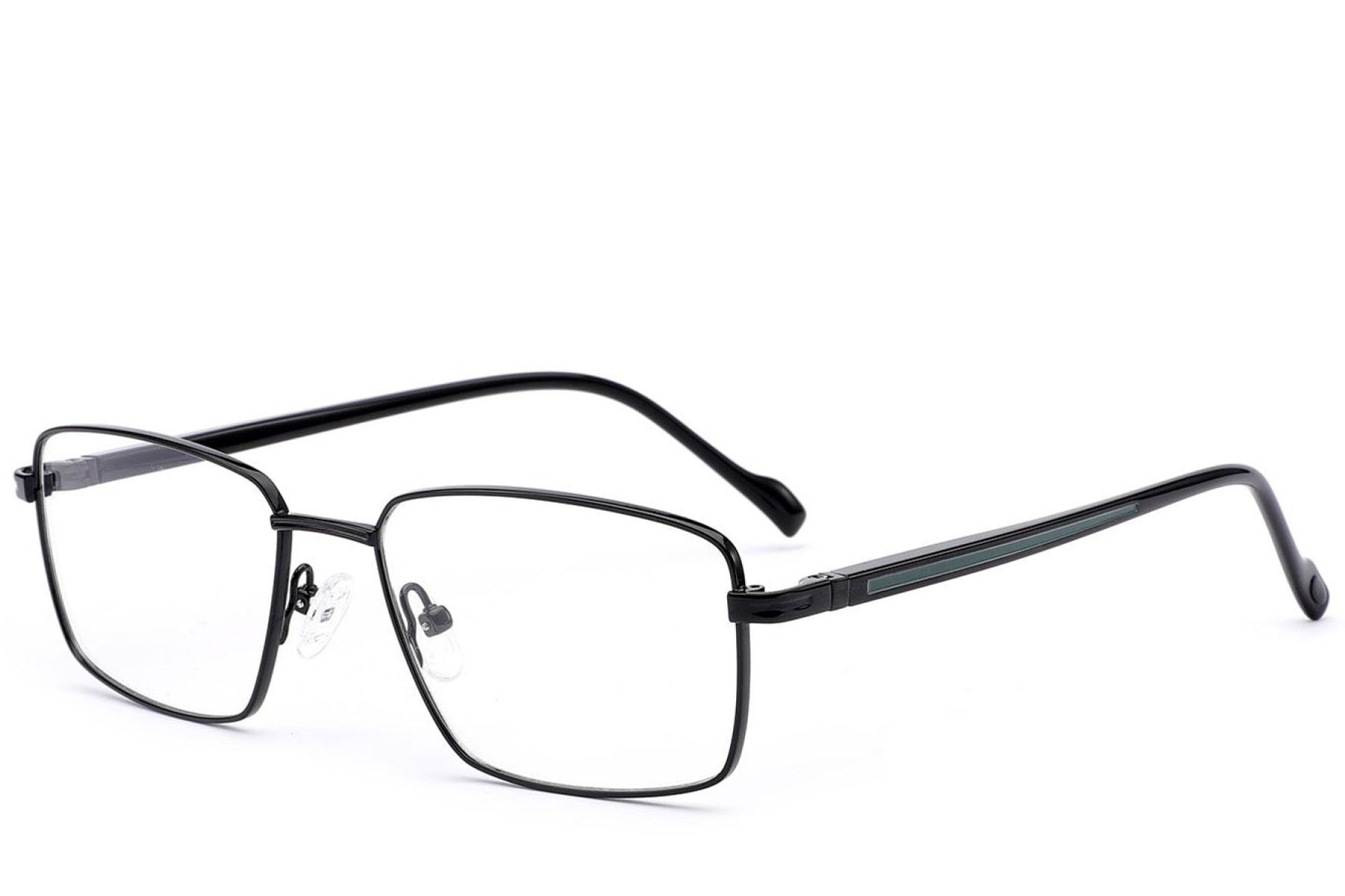 Rectangular Black Metal Glasses #BS2012-2911