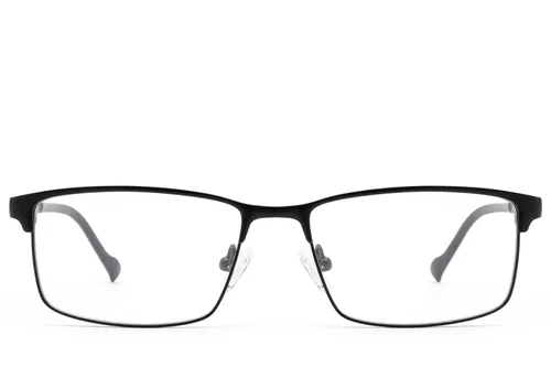 Lunettes rectangulaires en métal noir #BS2012-2919