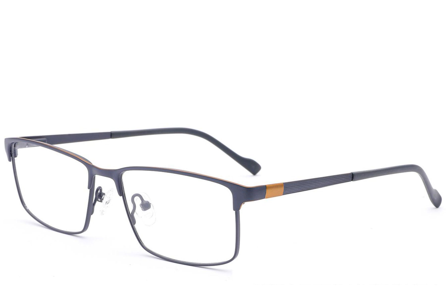 Rectangular Grey Metal Glasses #BS2012-2921