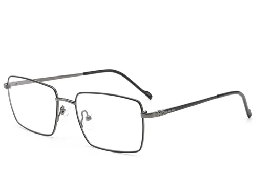Lunettes rectangulaires en métal noir #BS2012-2931