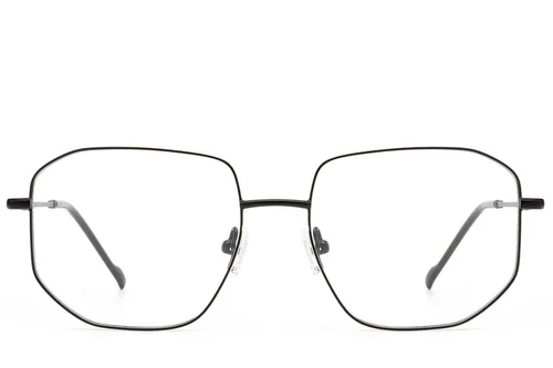 Lunettes géométriques en métal noir #BS2012-2933
