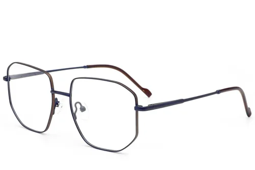 Lunettes géométriques en métal cuivré #BS2012-2935
