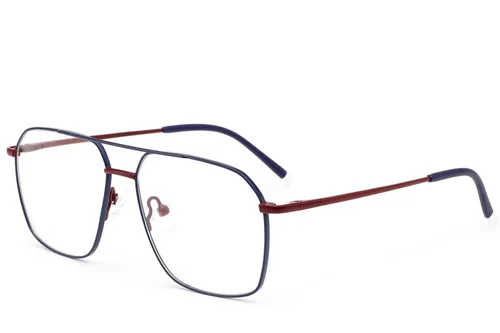 Lunettes aviateur en métal bleu #BS2012-2941