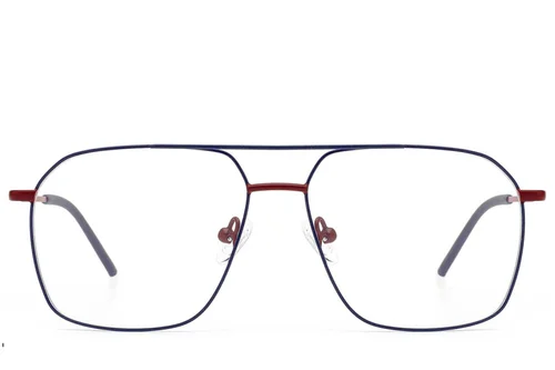 Lunettes aviateur en métal bleu #BS2012-2941