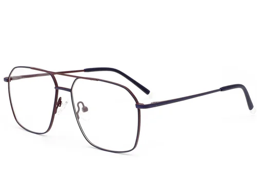 Lunettes aviateur en métal rouge #BS2012-2942