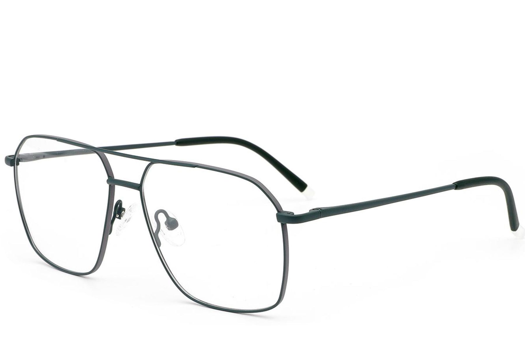 Aviator Green Metal Glasses #BS2012-2943