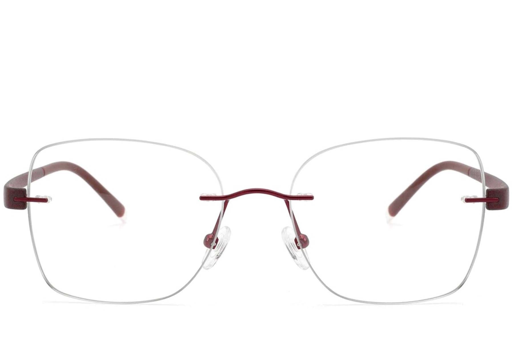 Invisible Red Metal Glasses #BS2012-2946