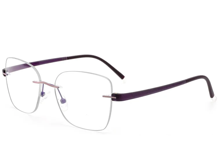 Invisible Purple Metal Glasses #BS2012-2947