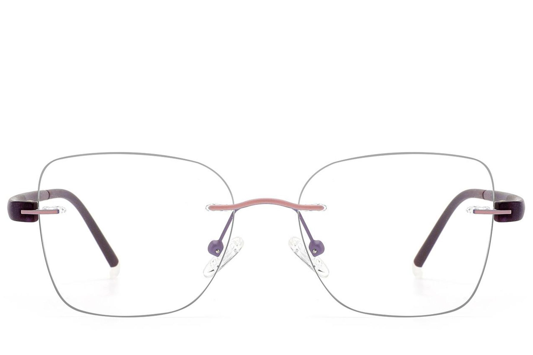 Invisible Purple Metal Glasses #BS2012-2947