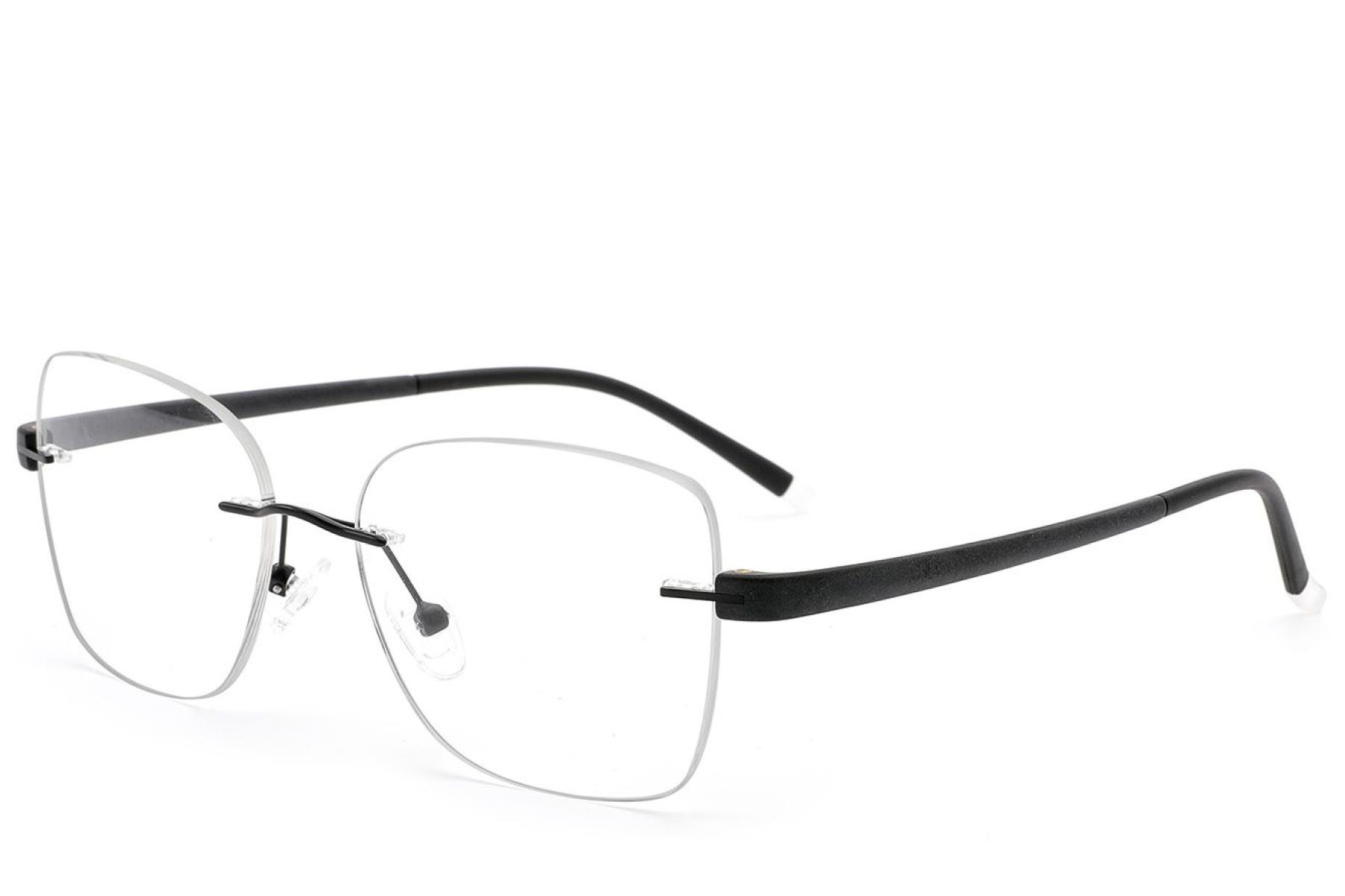 Gafas invisibles de metal negro #BS2012-2949