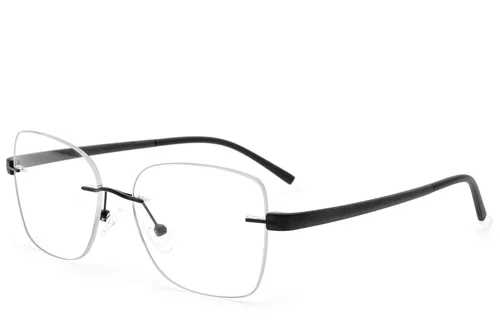 Lunettes invisibles en métal noir #BS2012-2949