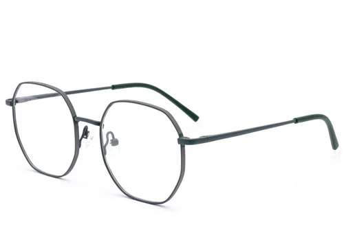 Lunettes géométriques en métal vert #BS2012-2954
