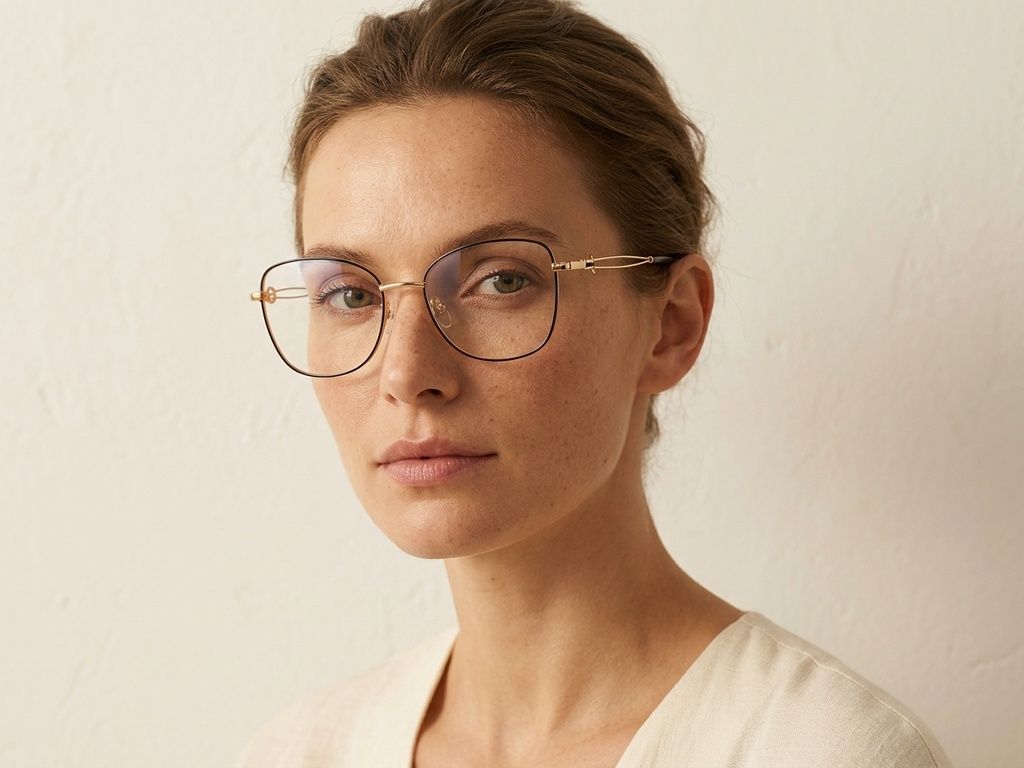 Gafas de metal negro con forma de mariposa #BS2012-2956