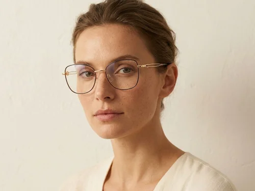 Lunettes papillon en métal noir #BS2012-2956