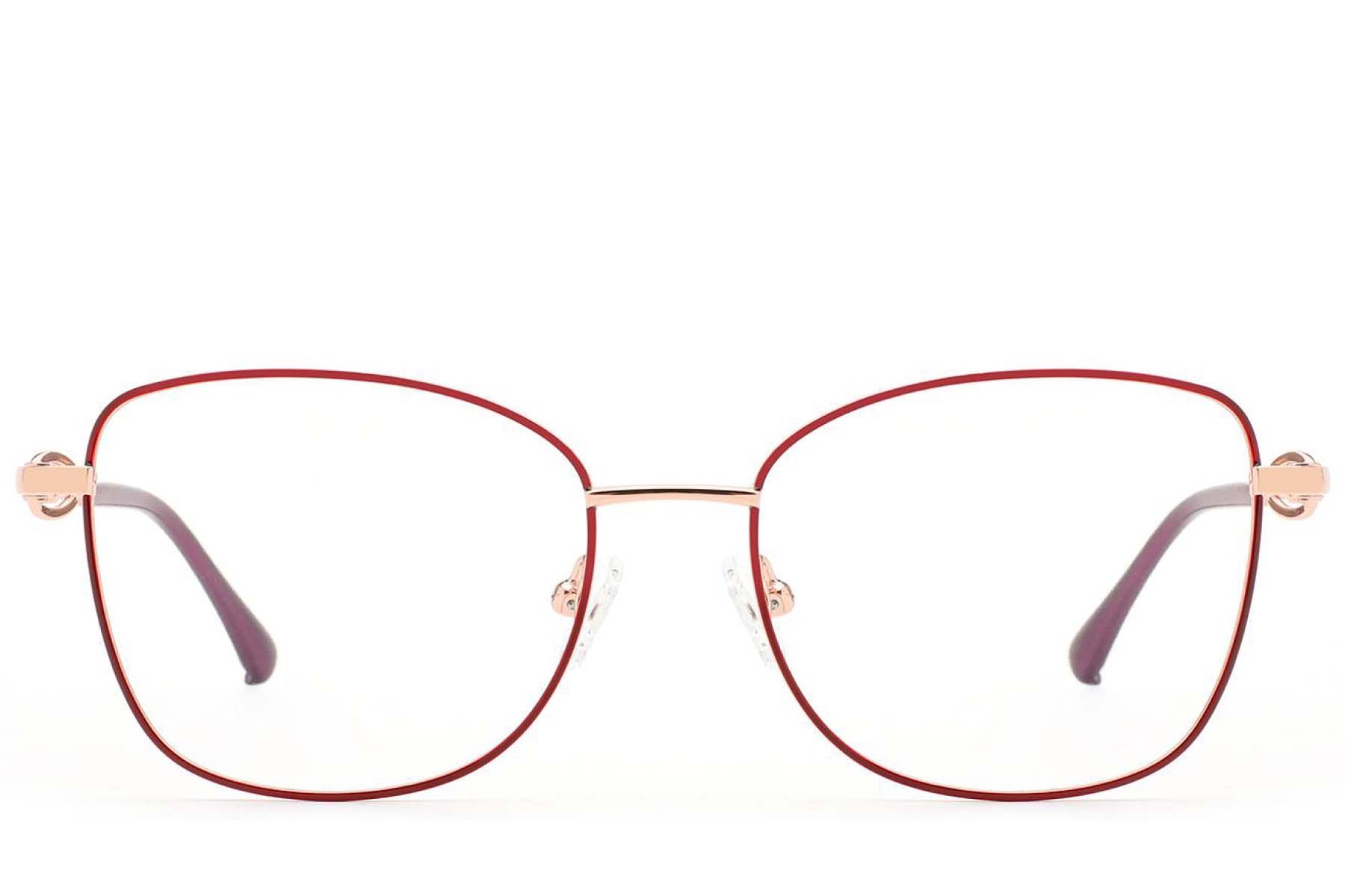 Butterfly Red Metal Glasses #BS2012-2957