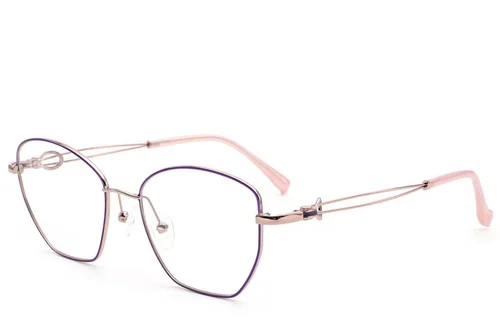 Lunettes papillon violettes en métal #BS2012-2969