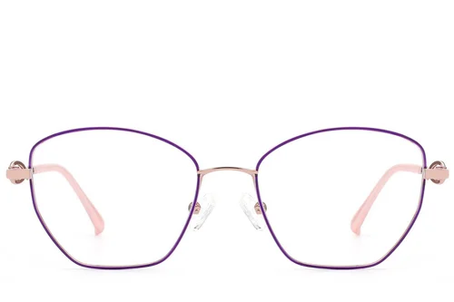 Lunettes papillon violettes en métal #BS2012-2969