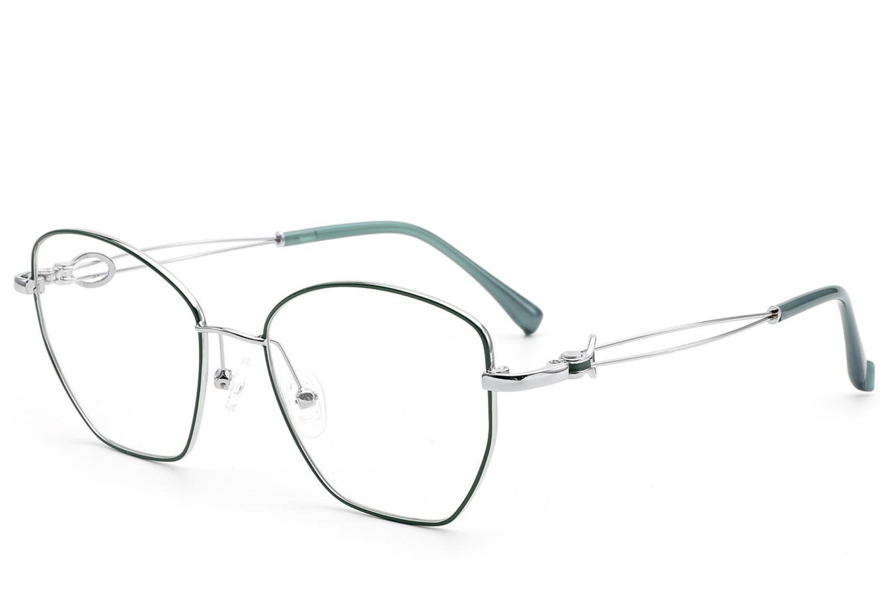 Butterfly Green Metal Glasses #BS2012-2970