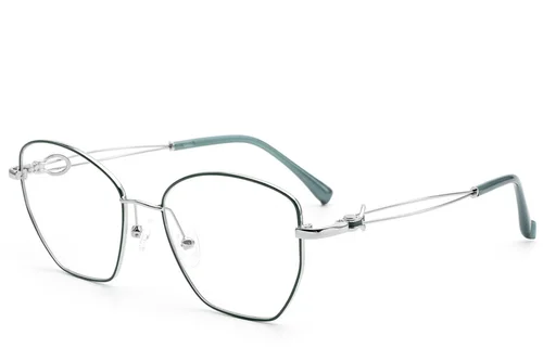 Lunettes en métal vert papillon #BS2012-2970