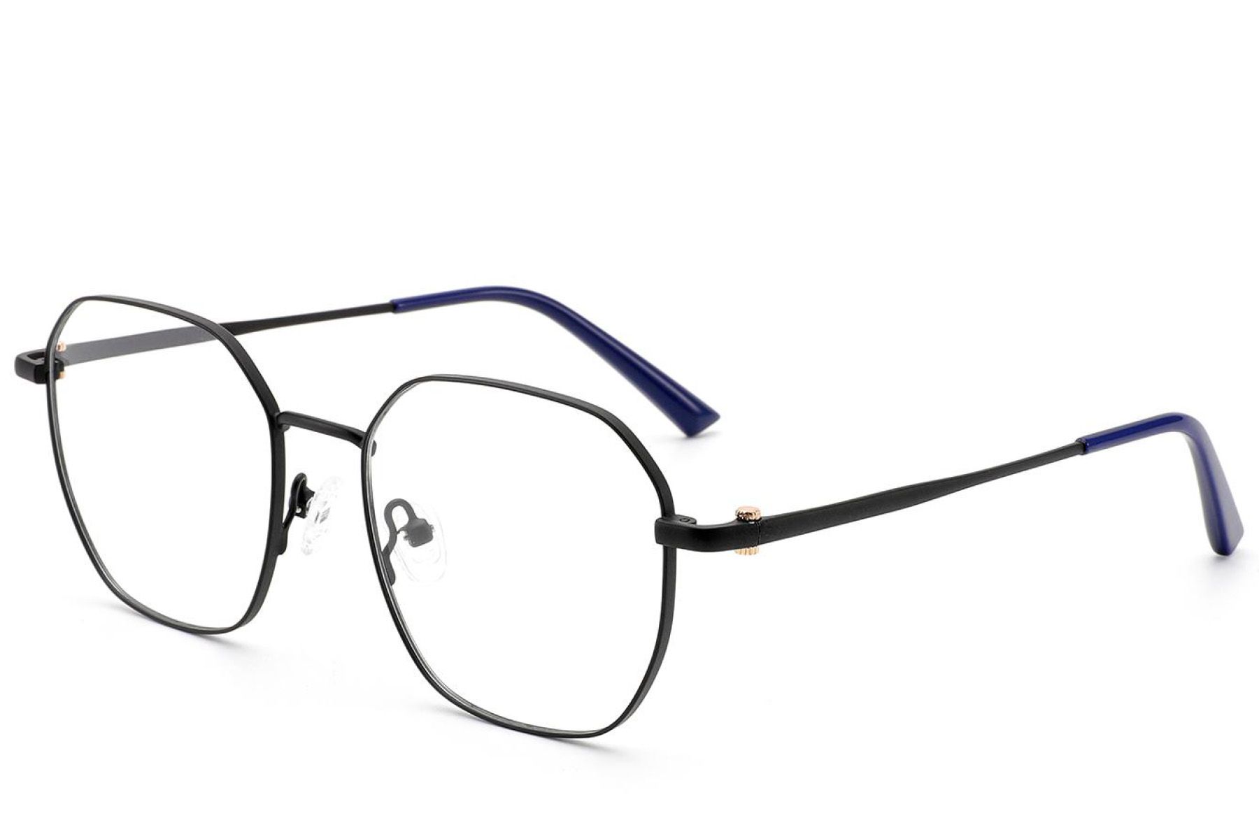 Geometric Black Metal Glasses #BS2012-2980