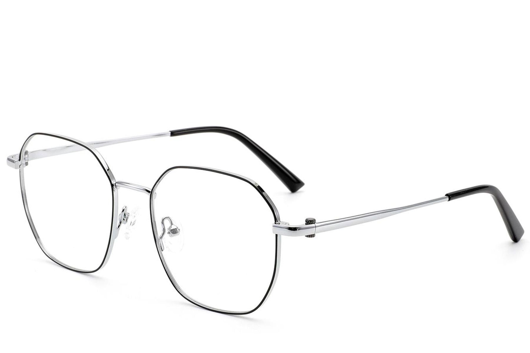 Geometric Black Metal Glasses #BS2012-2981