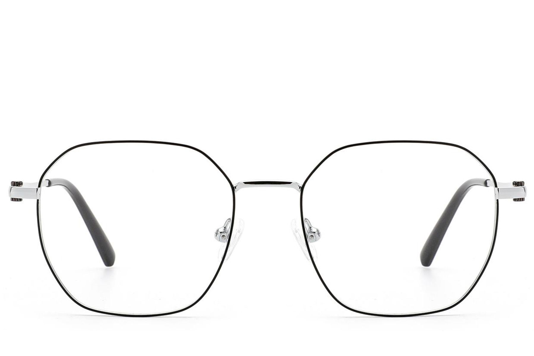 Geometric Black Metal Glasses #BS2012-2981