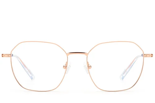 Lunettes géométriques en métal rose #BS2012-2985