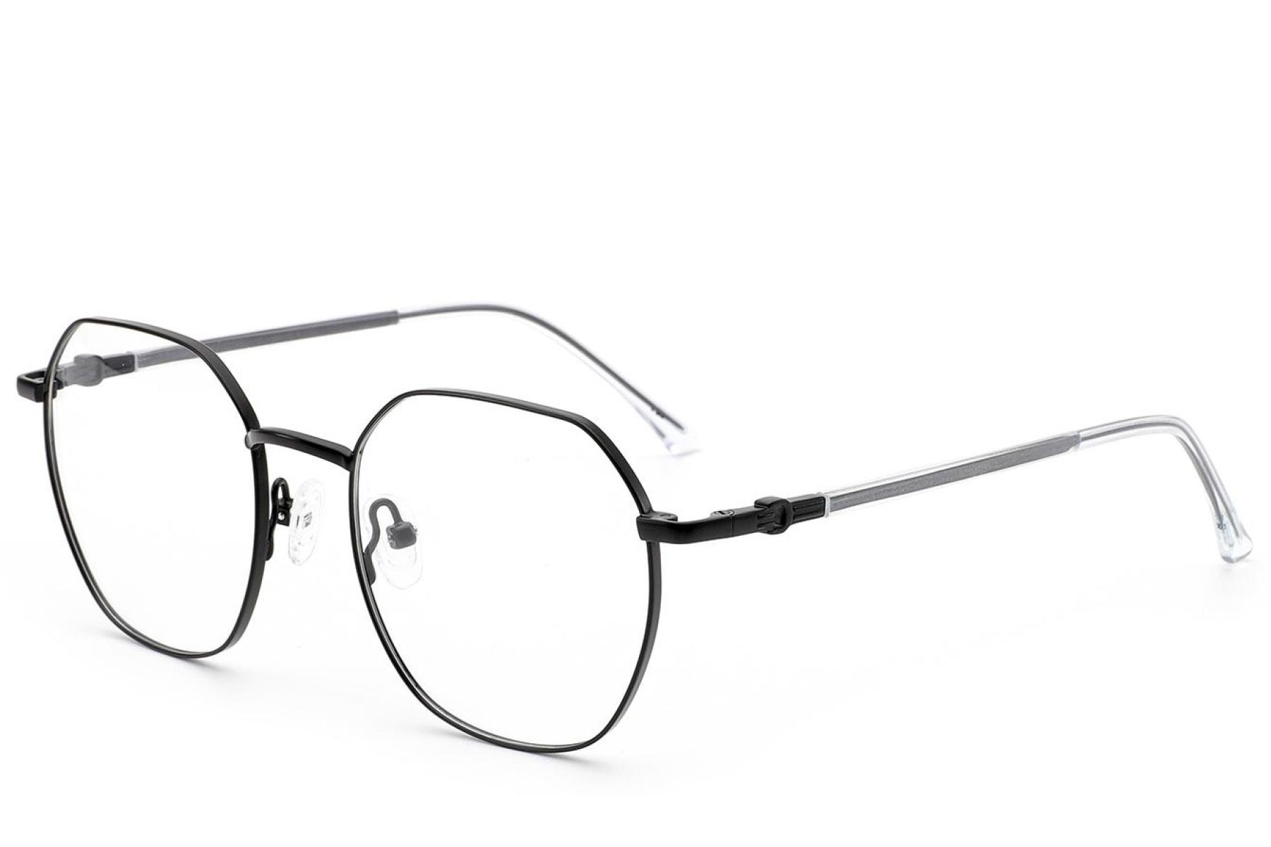 Geometric Black Metal Glasses #BS2012-2989