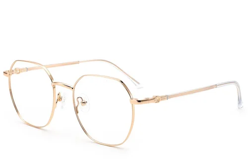 Lunettes géométriques en métal doré #BS2012-2990