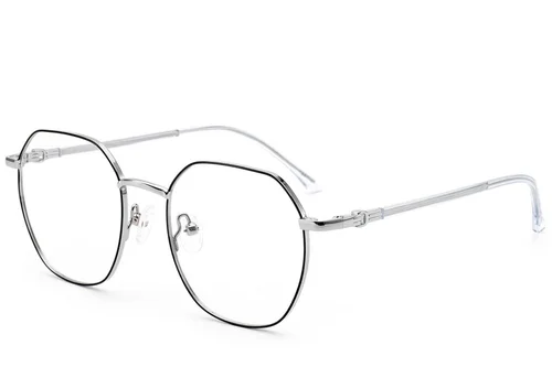 Lunettes géométriques en métal noir #BS2012-2992