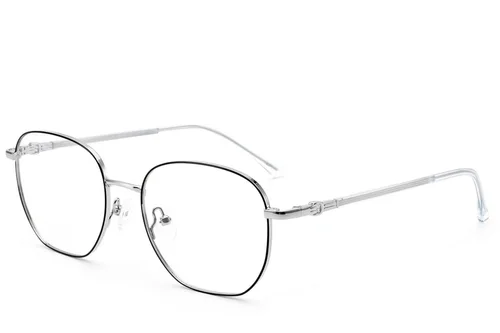 Lunettes rectangulaires en métal noir #BS2012-2999