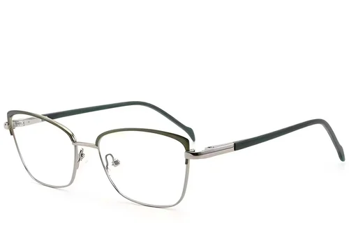 Lunettes papillon en métal vert #BS2012-3073