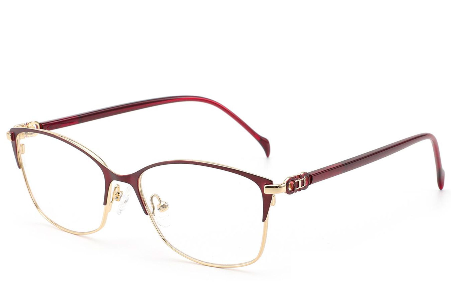 Butterfly Red Metal Glasses #BS2012-3076