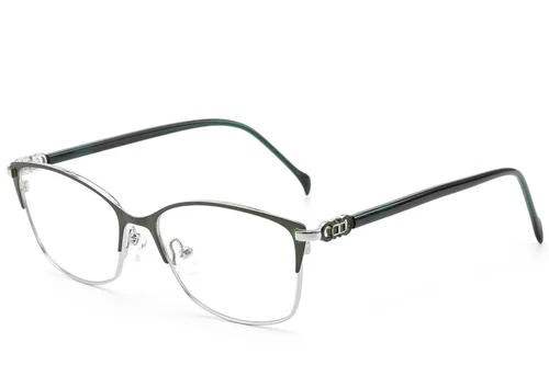 Lunettes papillon en métal vert #BS2012-3078