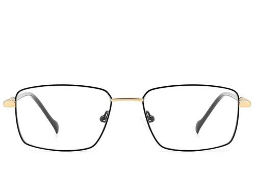 Lunettes rectangulaires en métal noir #BS2012-3080