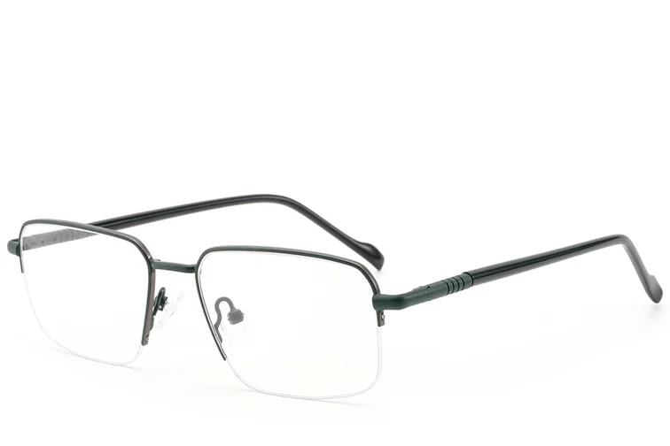 Semi-rimless Green Metal Glasses #BS2012-3085