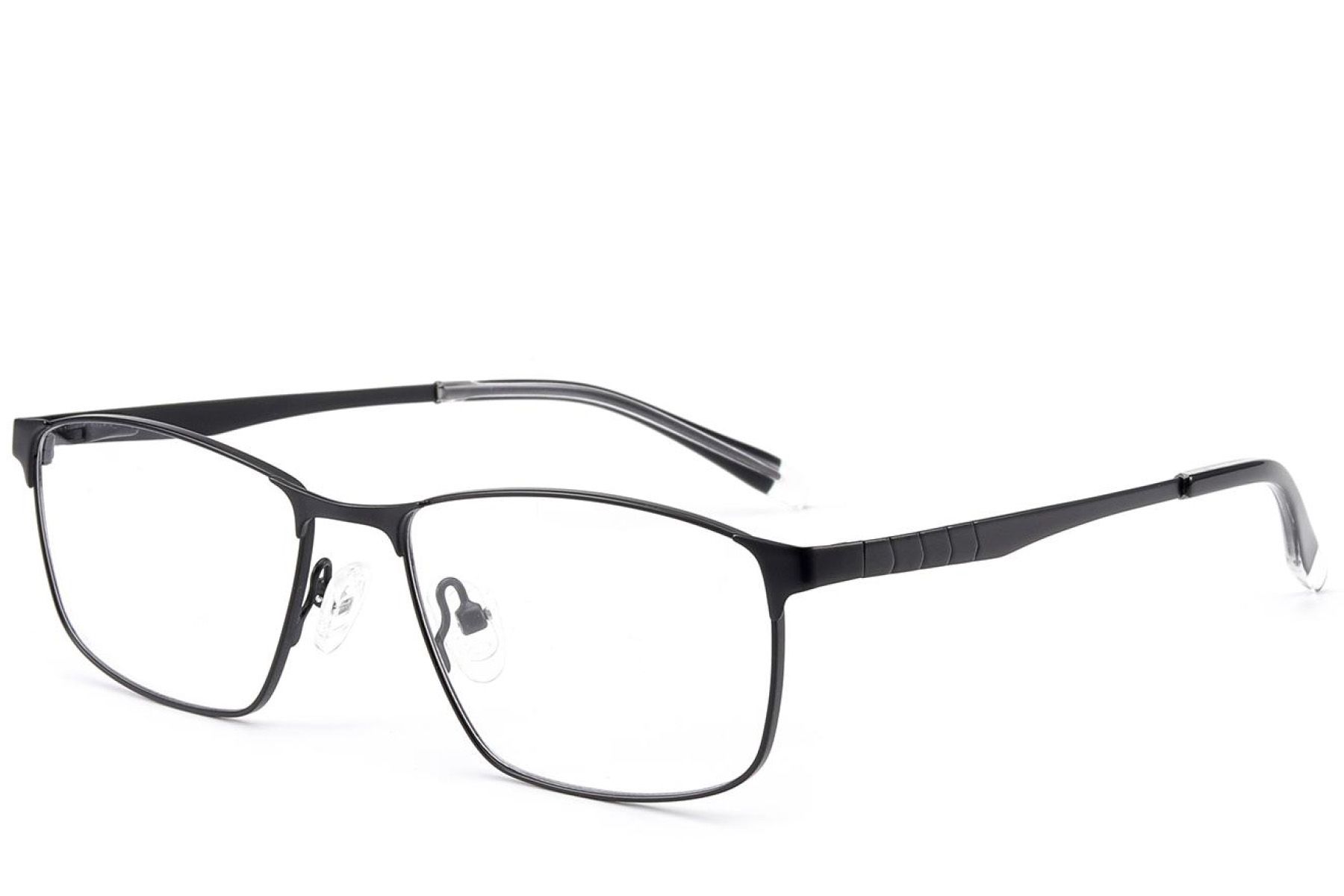 Rectangular Black Metal Glasses #BS2012-3089