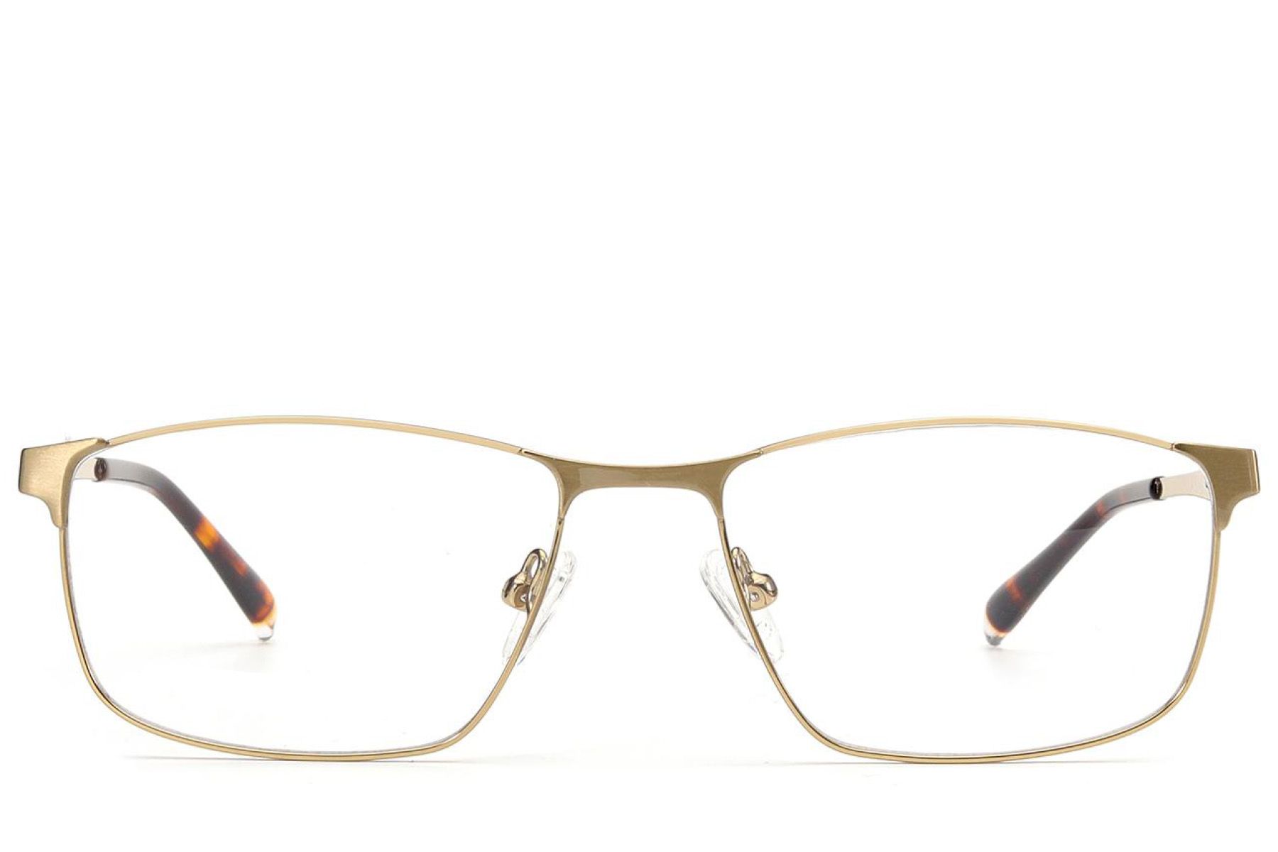 Rectangular Golden Metal Glasses #BS2012-3090