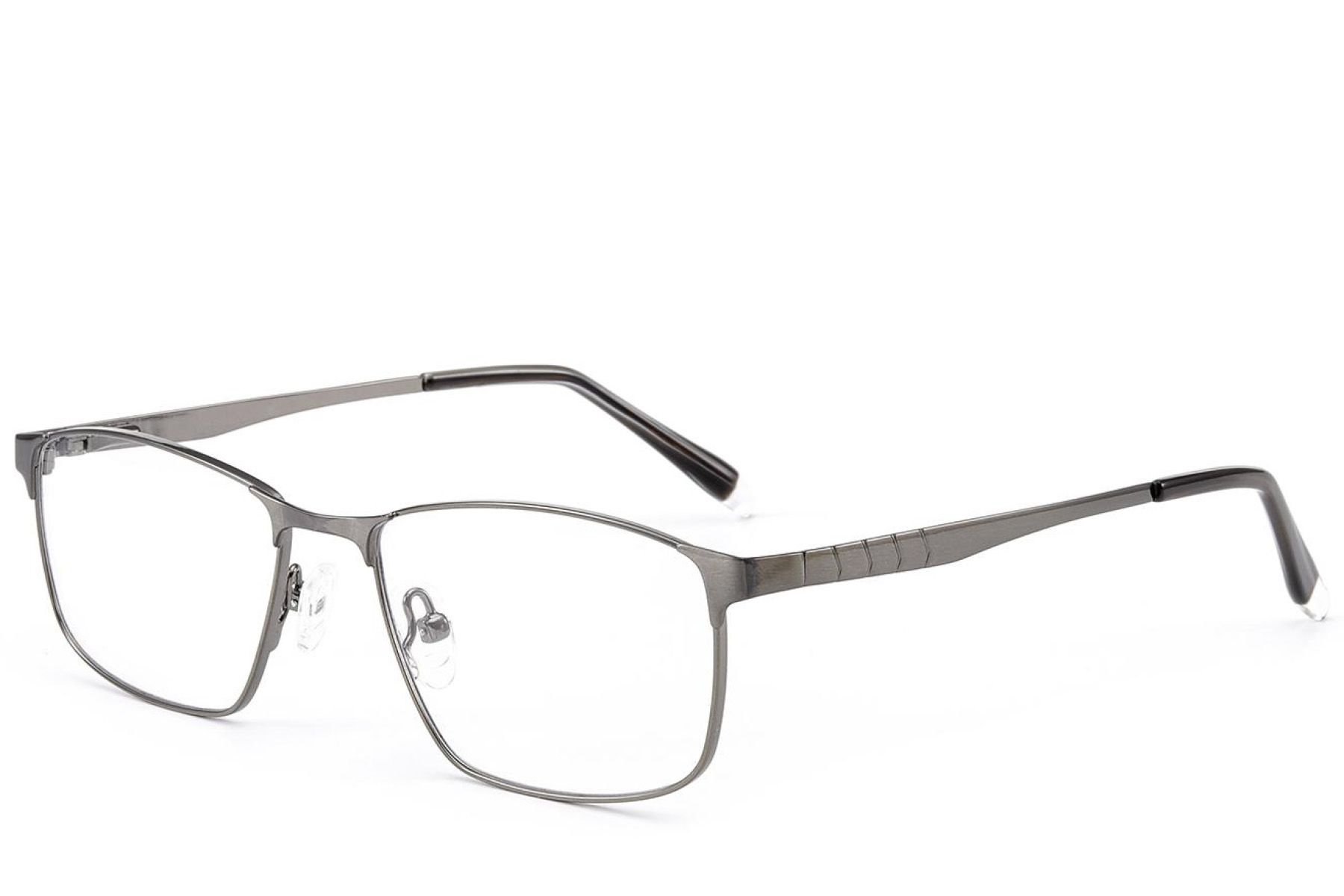Rectangular Grey Metal Glasses #BS2012-3091