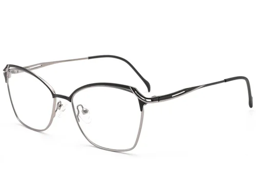 Lunettes papillon en métal noir #BS2012-3115