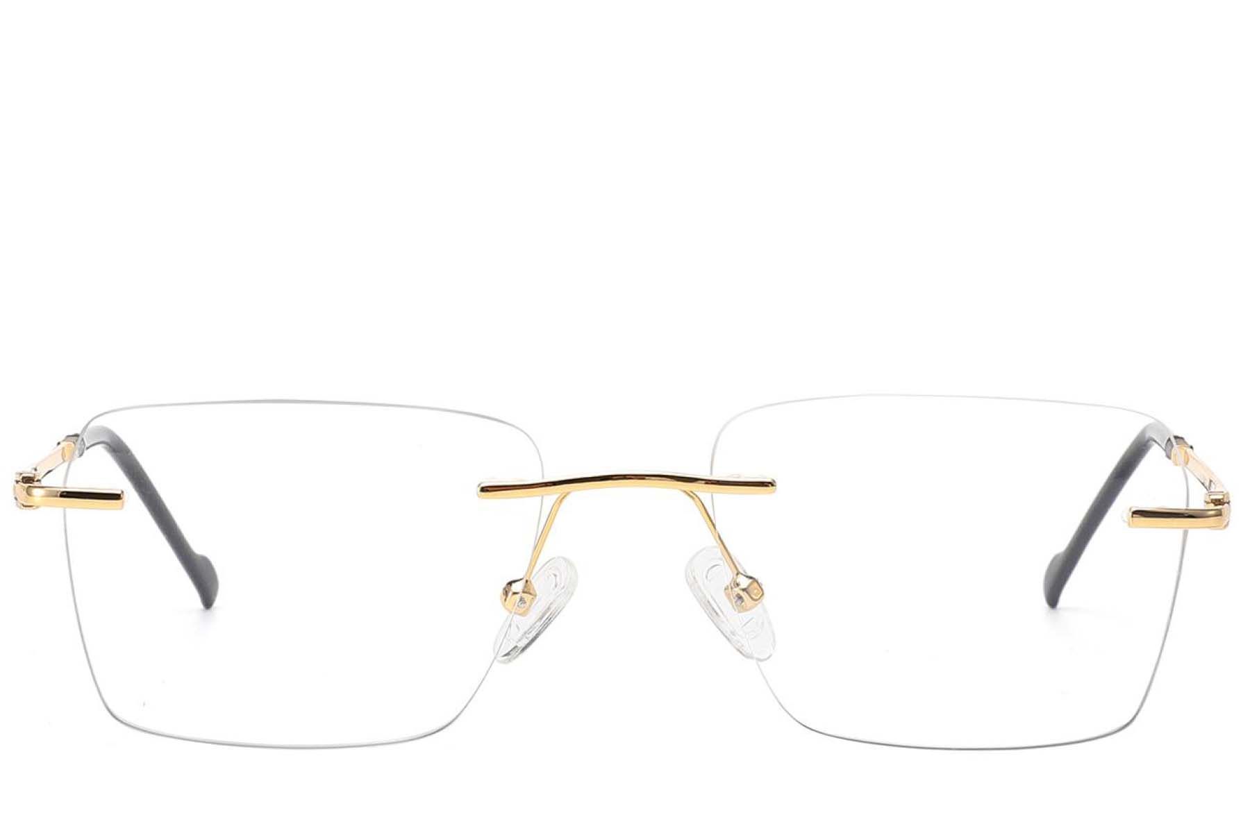 Invisible Golden Metal Glasses #BS2012-3119