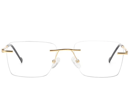 Lunettes invisibles en métal doré #BS2012-3119