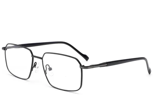 Lunettes rectangulaires en métal noir #BS2012-3132